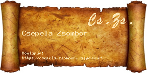 Csepela Zsombor névjegykártya